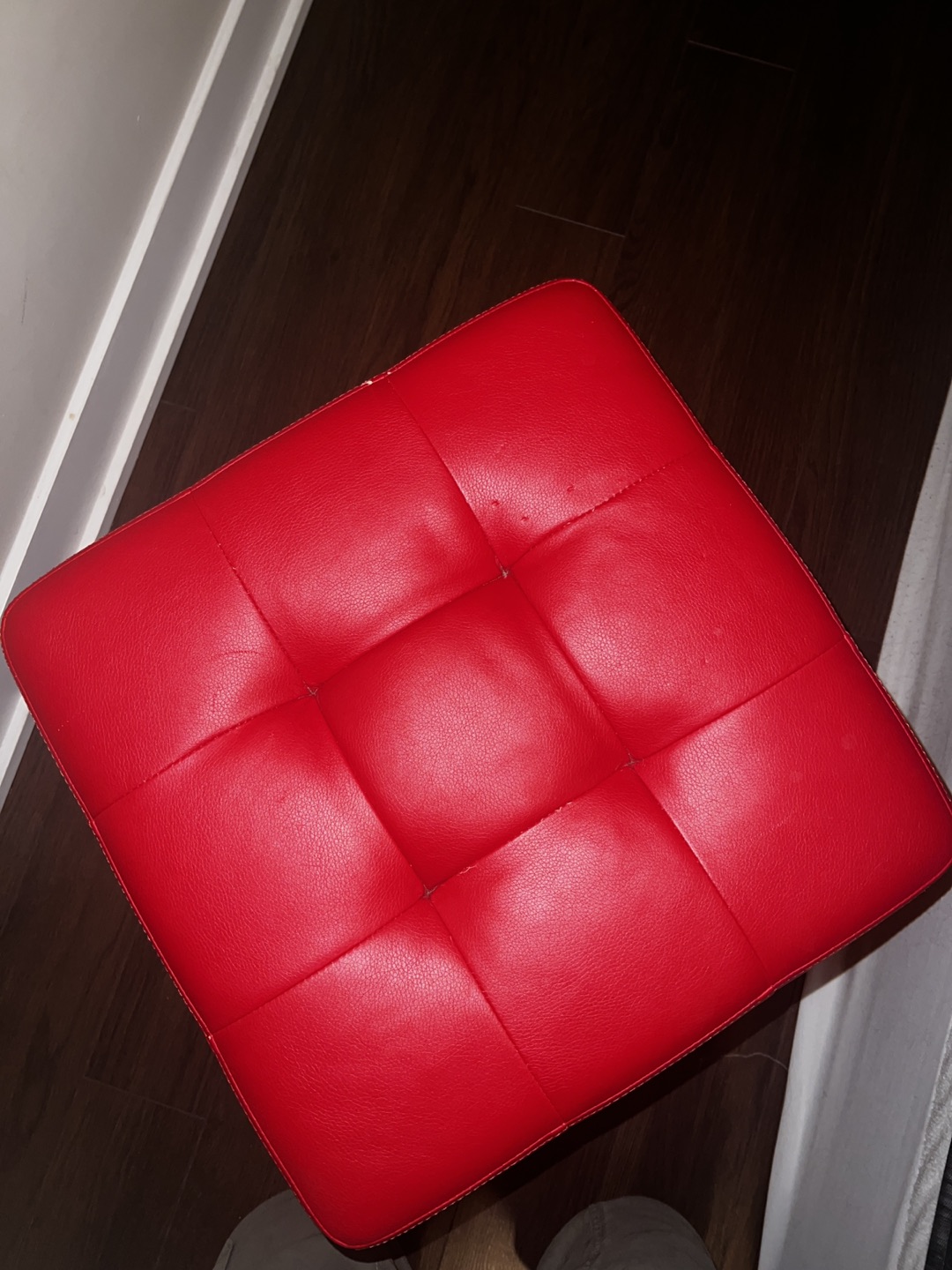Red Ottoman with Storage thumbnail