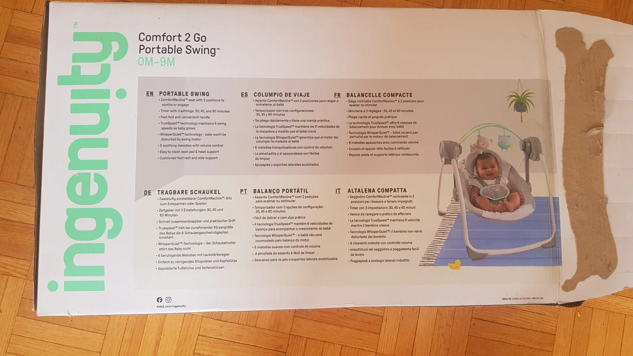 Baby Swing with Music and automatically swings with battery - photo 3