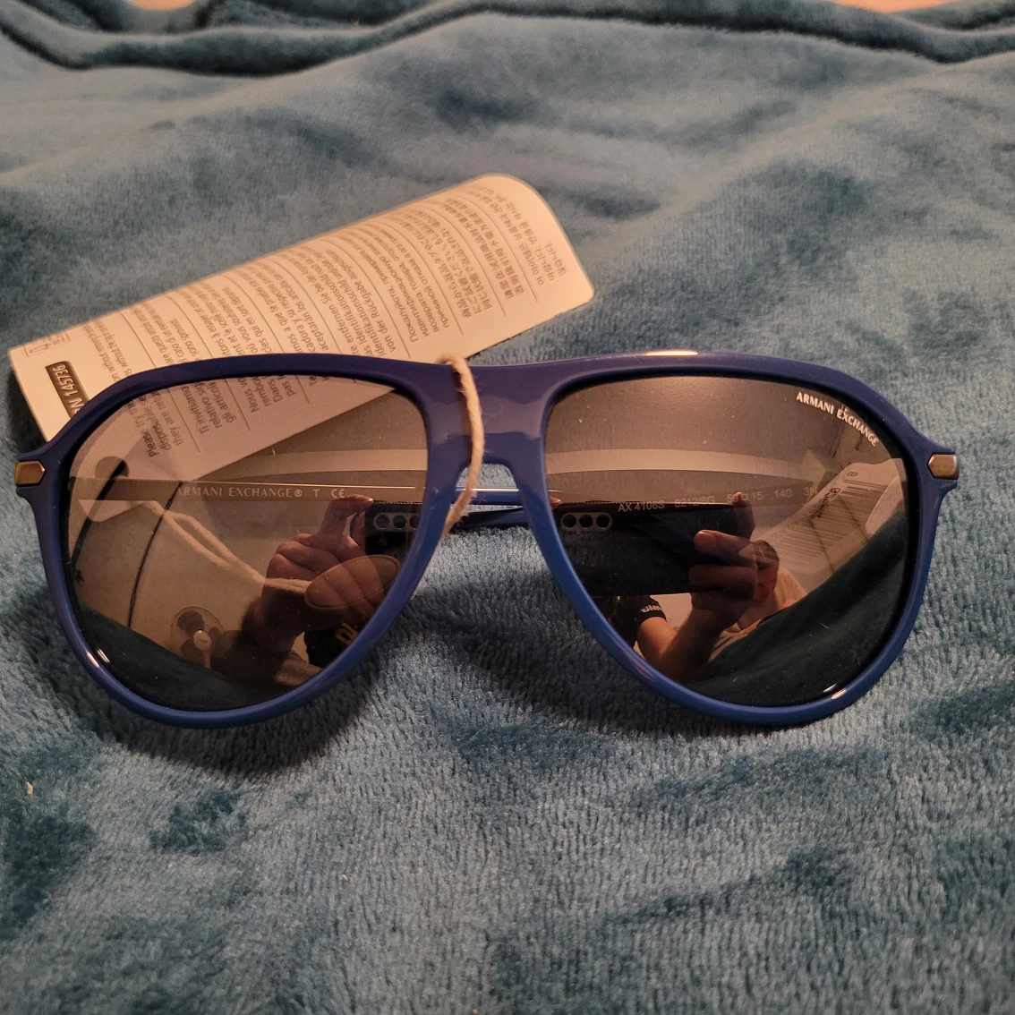 Blue Armani Aviators