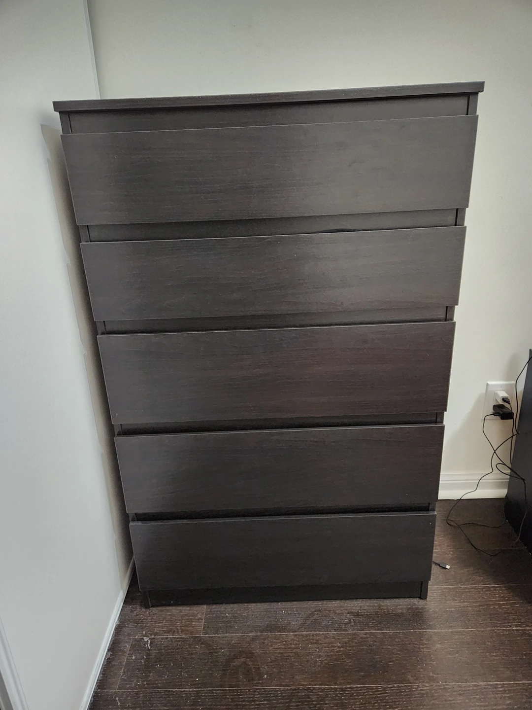 Ikea Kullen Dresser Black 5 Drawers Like New Condition