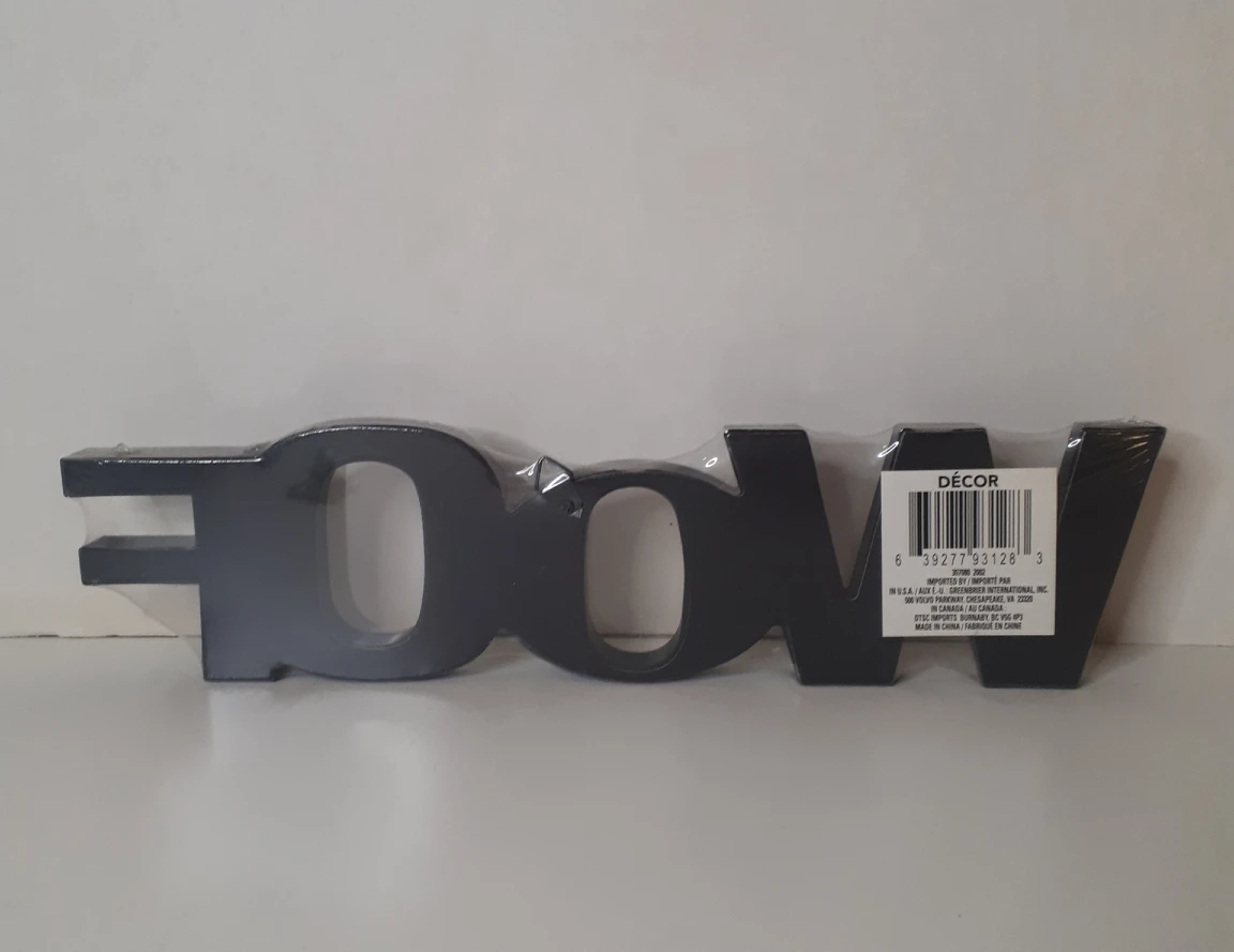 Wood Look Plastic Dog Sign Shelf Sitter - photo 2