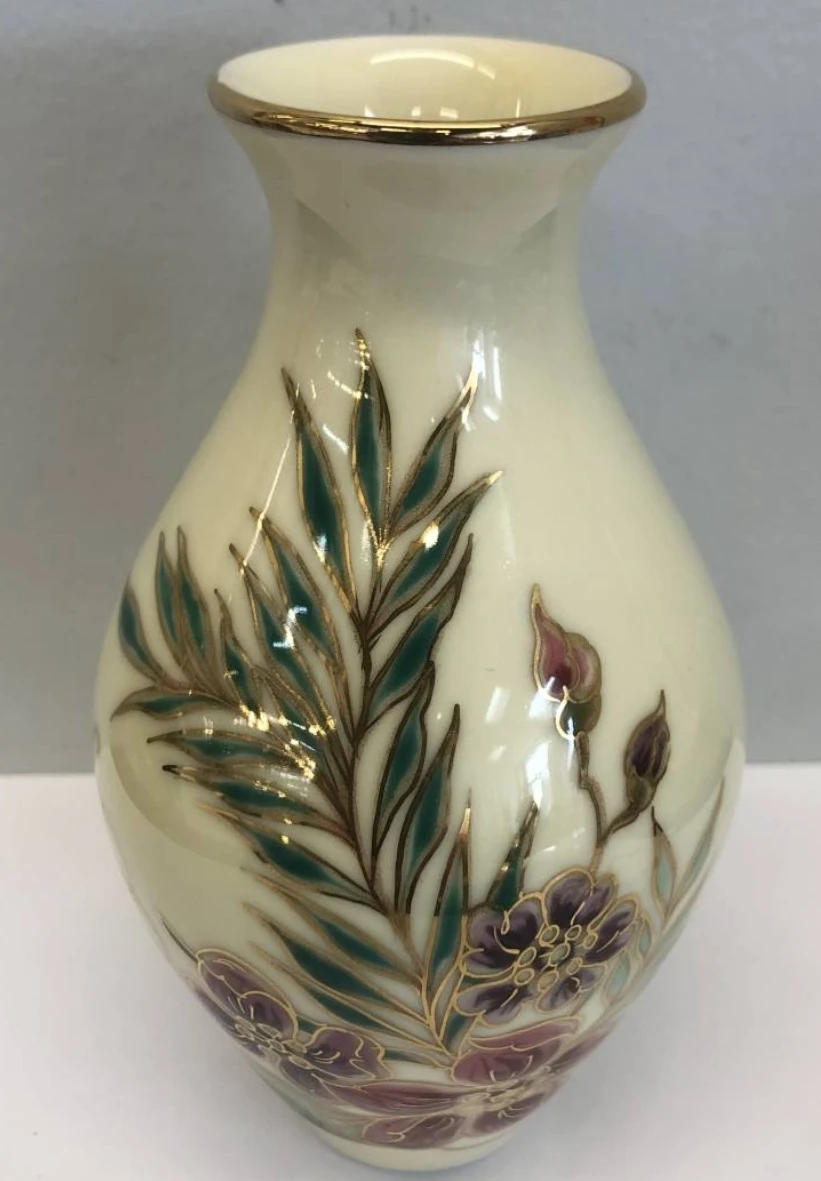 Vintage Signed and Numbered Zsolnay Handpainted Vase image indicator(3)