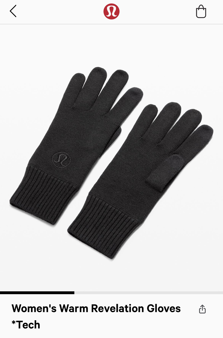 Lululemon Women’s Warm Revelation Gloves *Tech