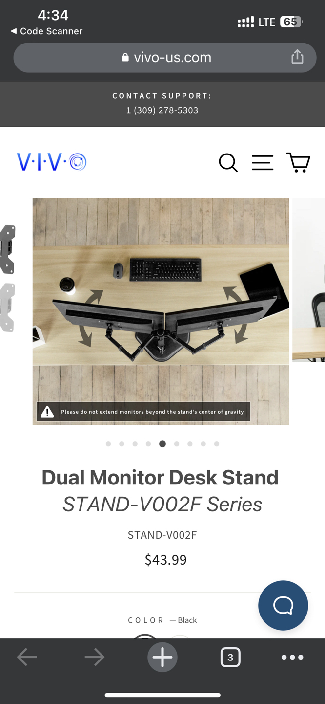 Dual Monitor Desk Stand - photo 3