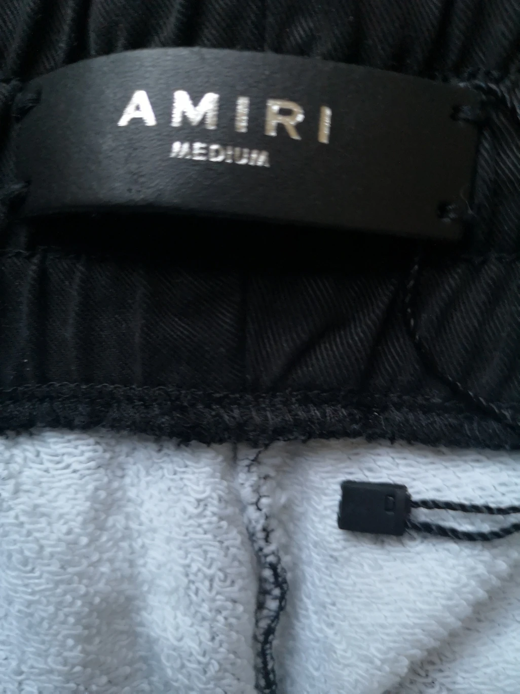 20s Amiri monochrome chessboard pattern cotton knit sweatpants - photo 3