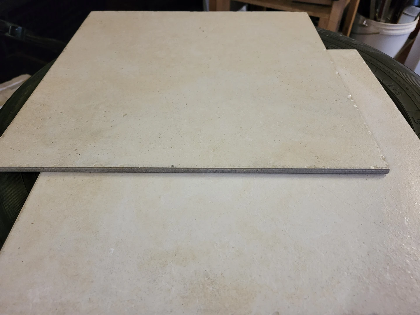 Two 16” x 16” Ceramic Floor/Pad Tiles image indicator(4)