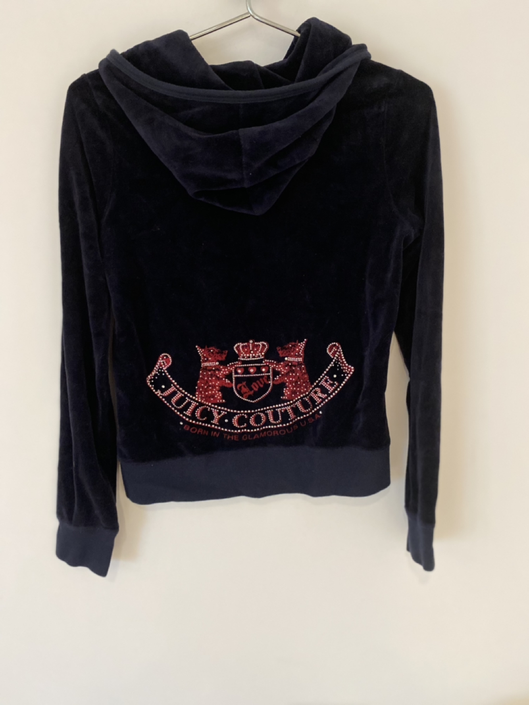 Women’s juicy couture velvet sweater with crystals image indicator(4)