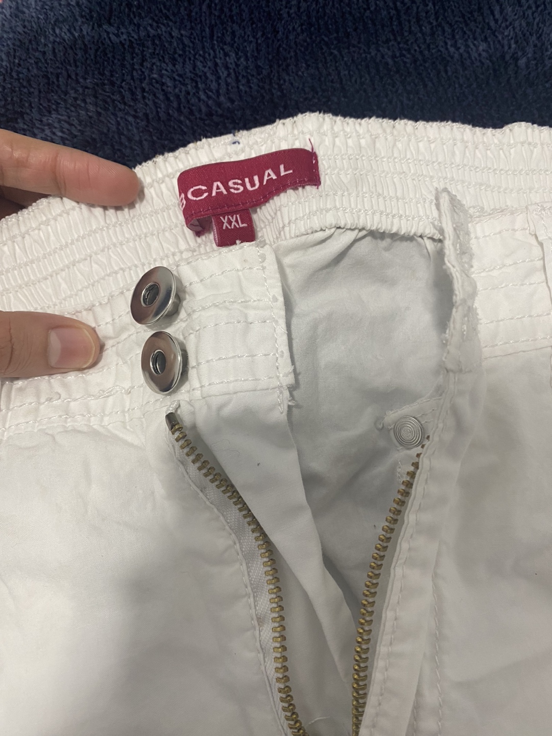 white summer short pant thumbnail