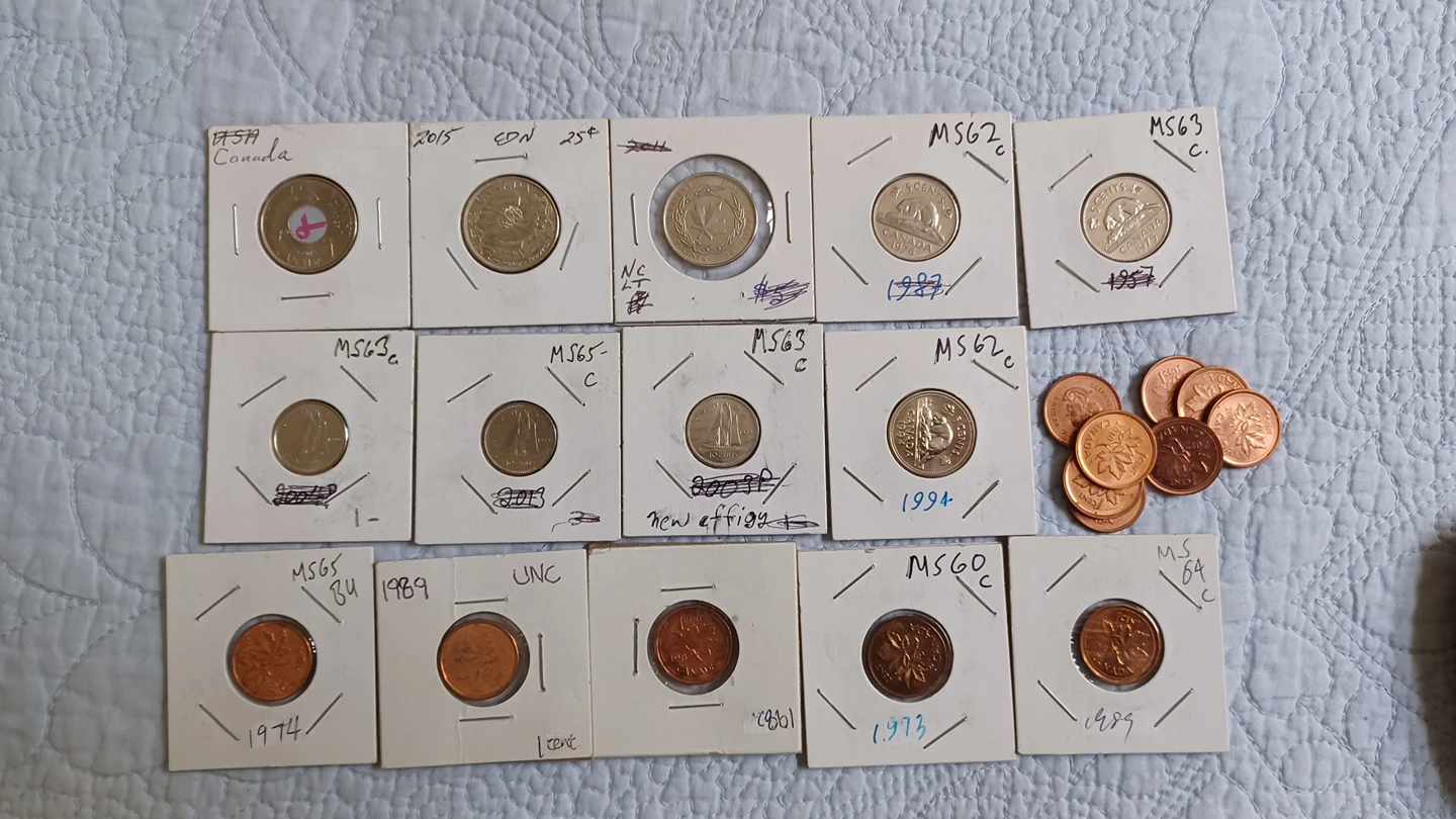 bundle of old coins face value $1.33 thumbnail