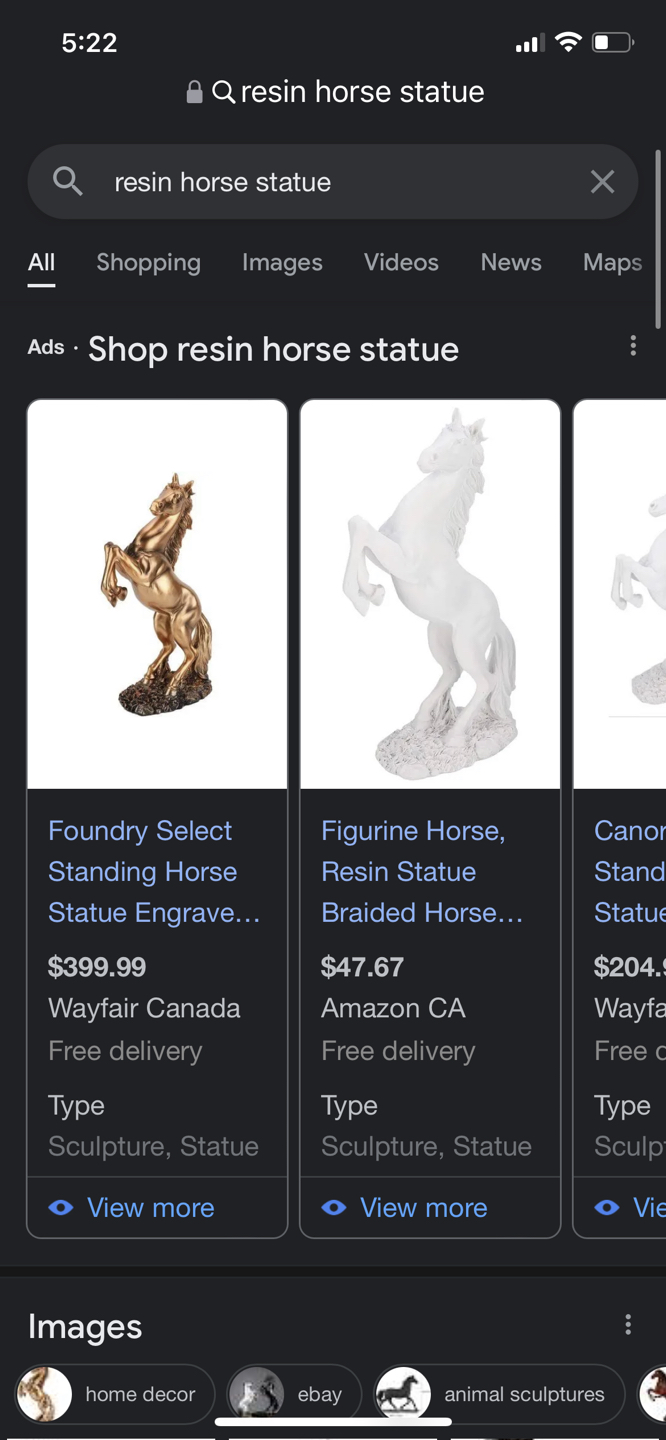 BNIB Mystery unopened present: Resin horse statue? image indicator(8)
