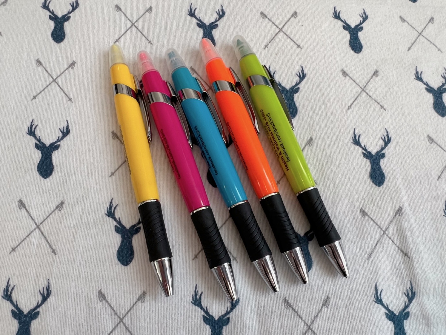 Ballpoint pen with Highlighter pack of 5 NEW image indicator(2)