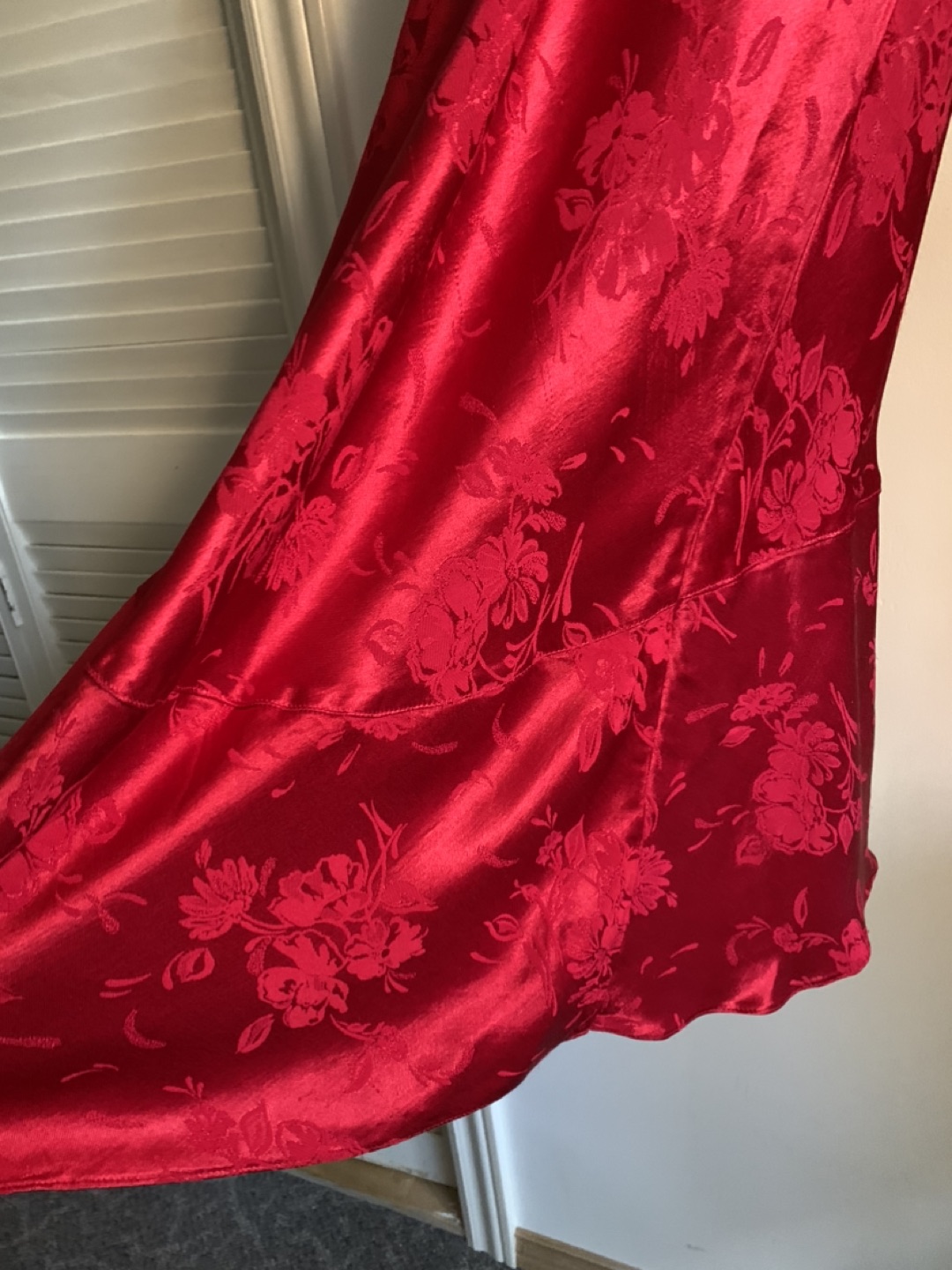Vintage elegant custom made red dress - photo 3