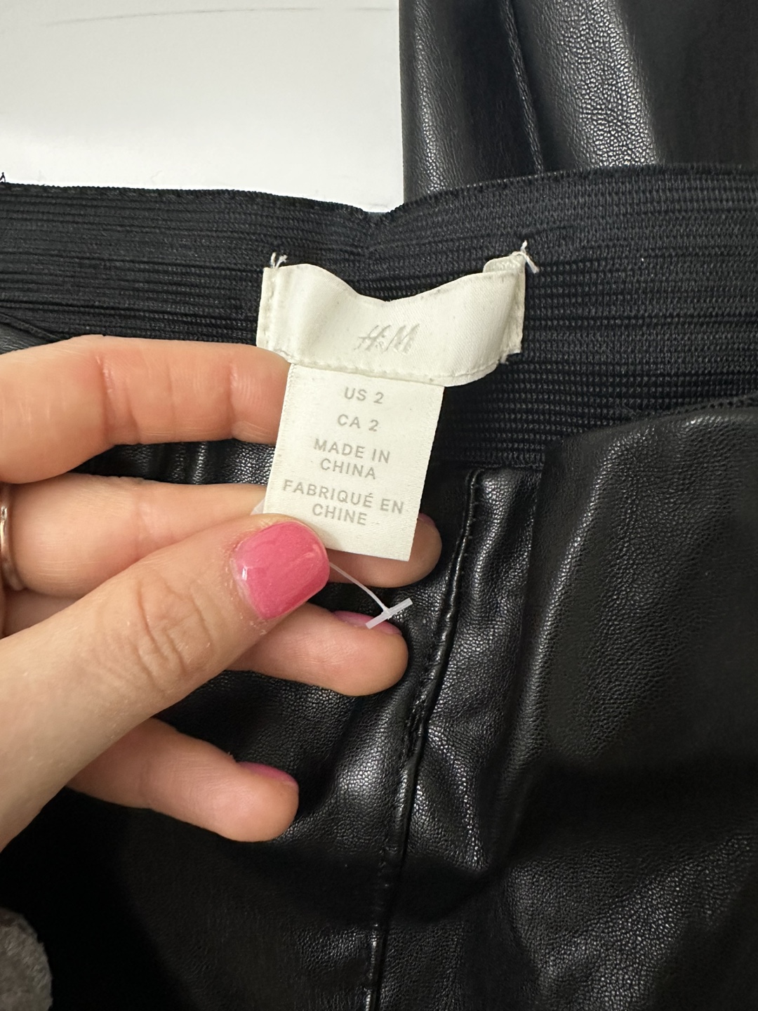 New H&M leather pants, very soft , Size - 2 image indicator(2)