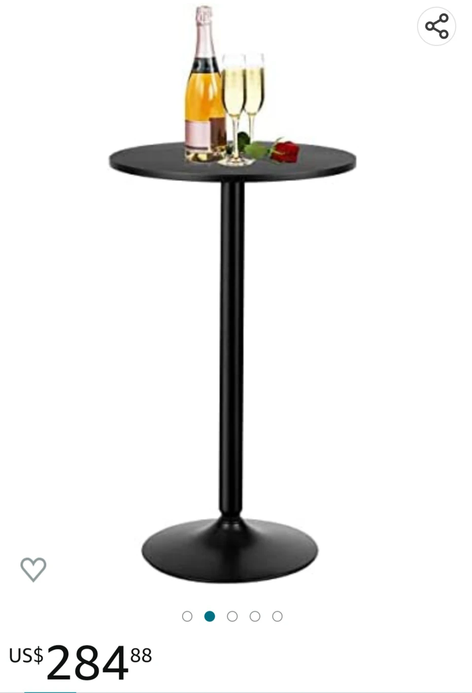 Hight table with two swivel stools - photo 5