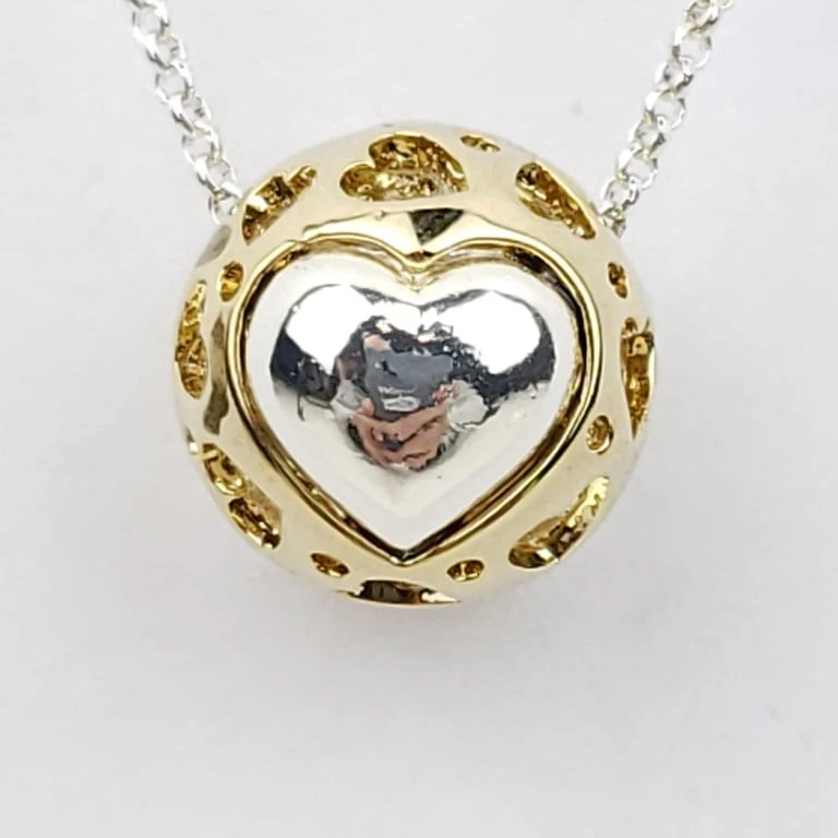 Heart 14K Gold Plated Nickel Free Necklace KOREA thumbnail