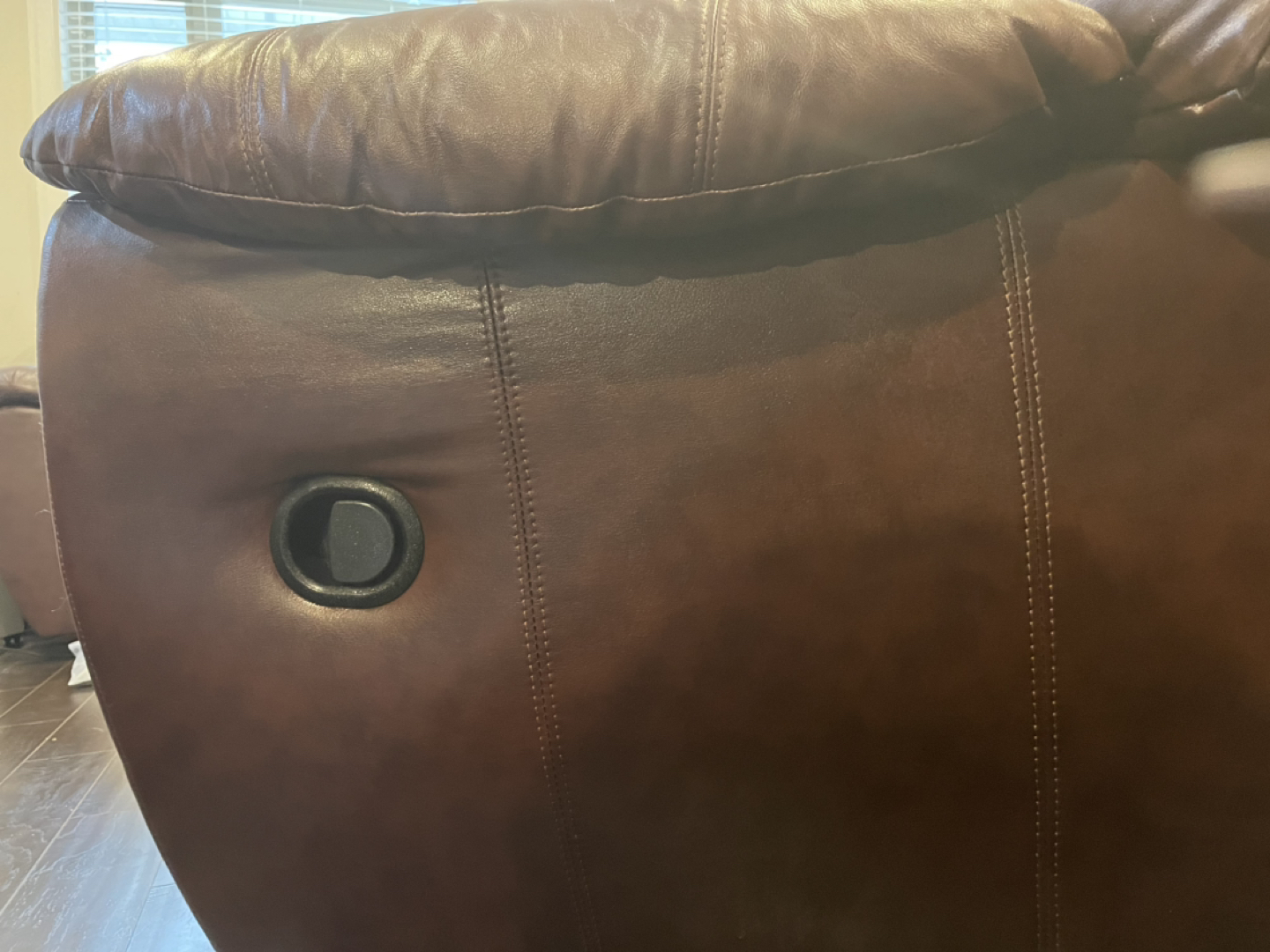 Reclining Genuine Leather Sofa - photo 4