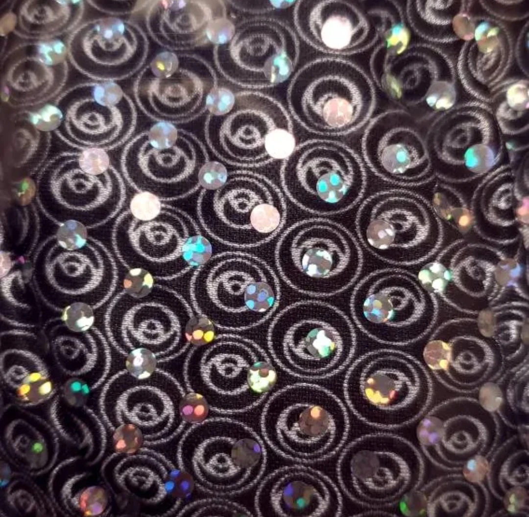 BNIP- 70s disco diva costume with black Afro Perm Wig. image indicator(3)