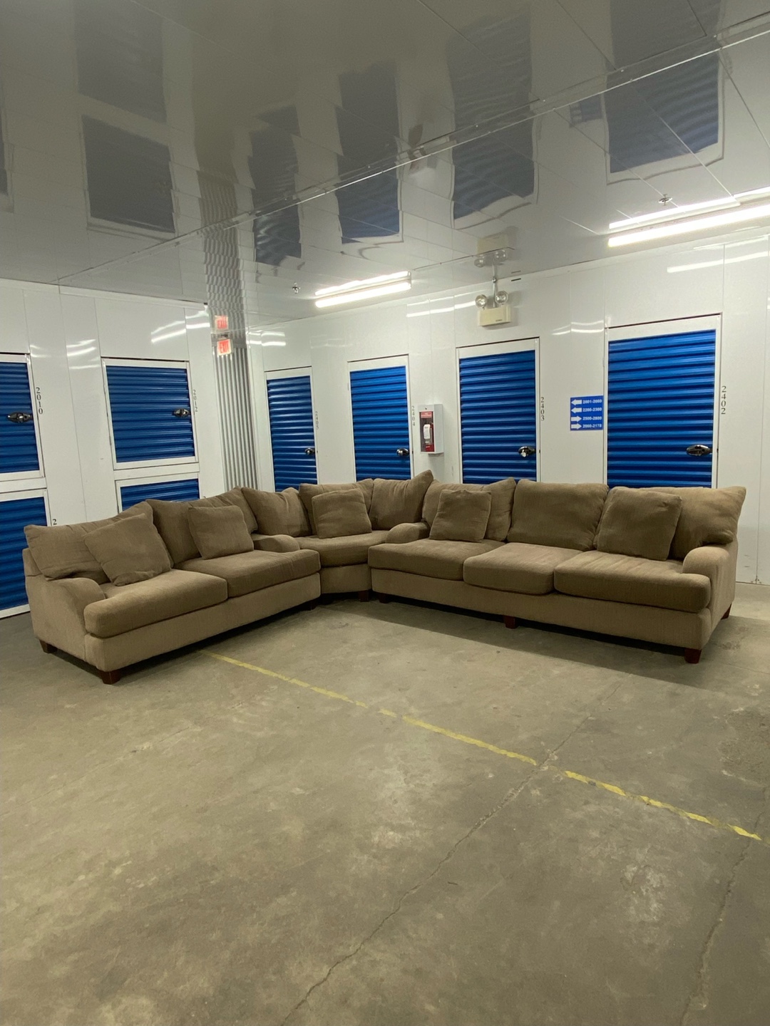 Beige Sectional Couch / Sofa - FREE DELIVERY