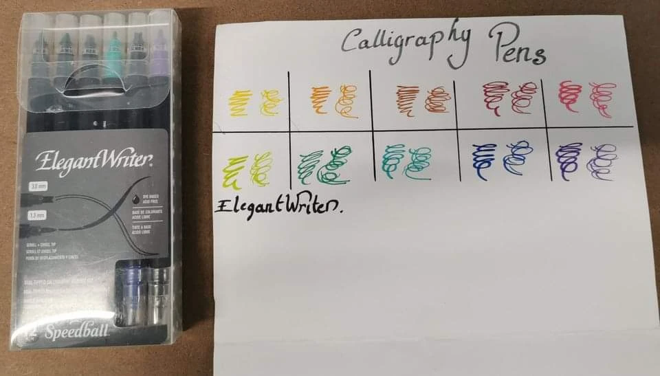 Elegant Writer Calligraphy Markers 12 Set Dual-Tip thumbnail
