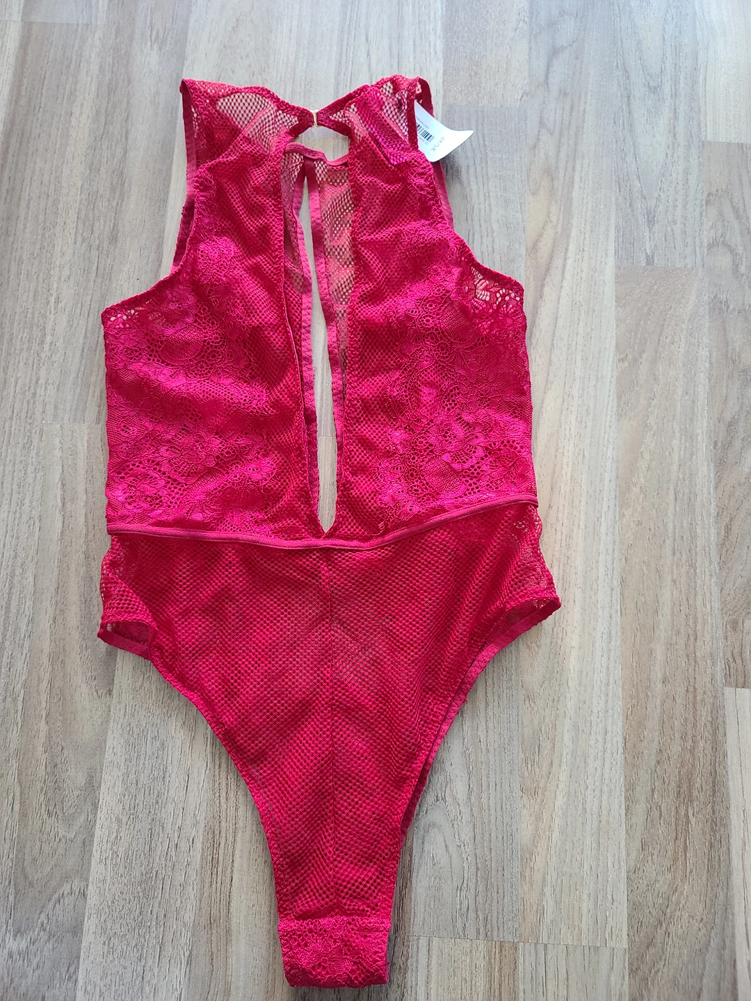 BNWT La Senza Red Lingerie Bodysuit image indicator(4)
