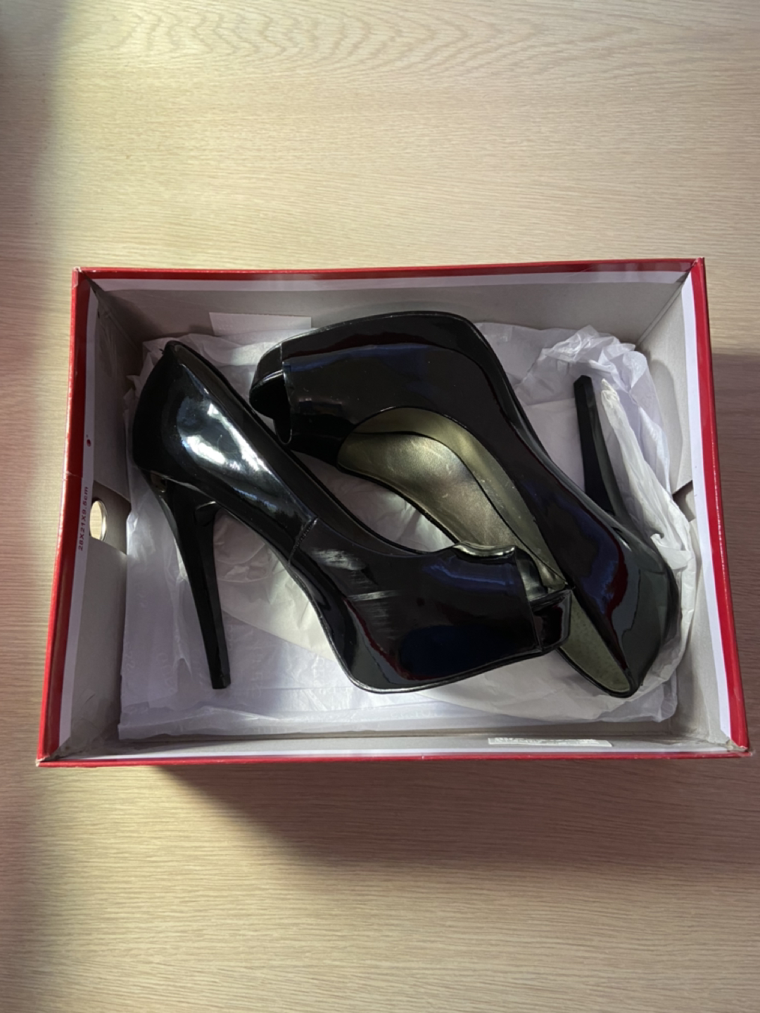 Brand New GUESS Black Peeptoe Heels (Size 7) thumbnail