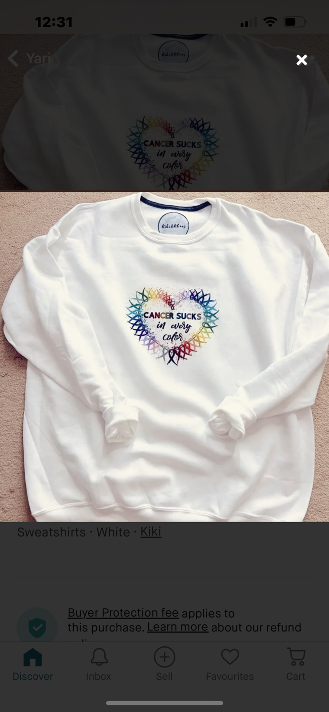 Cancer sucks sweatshirt
