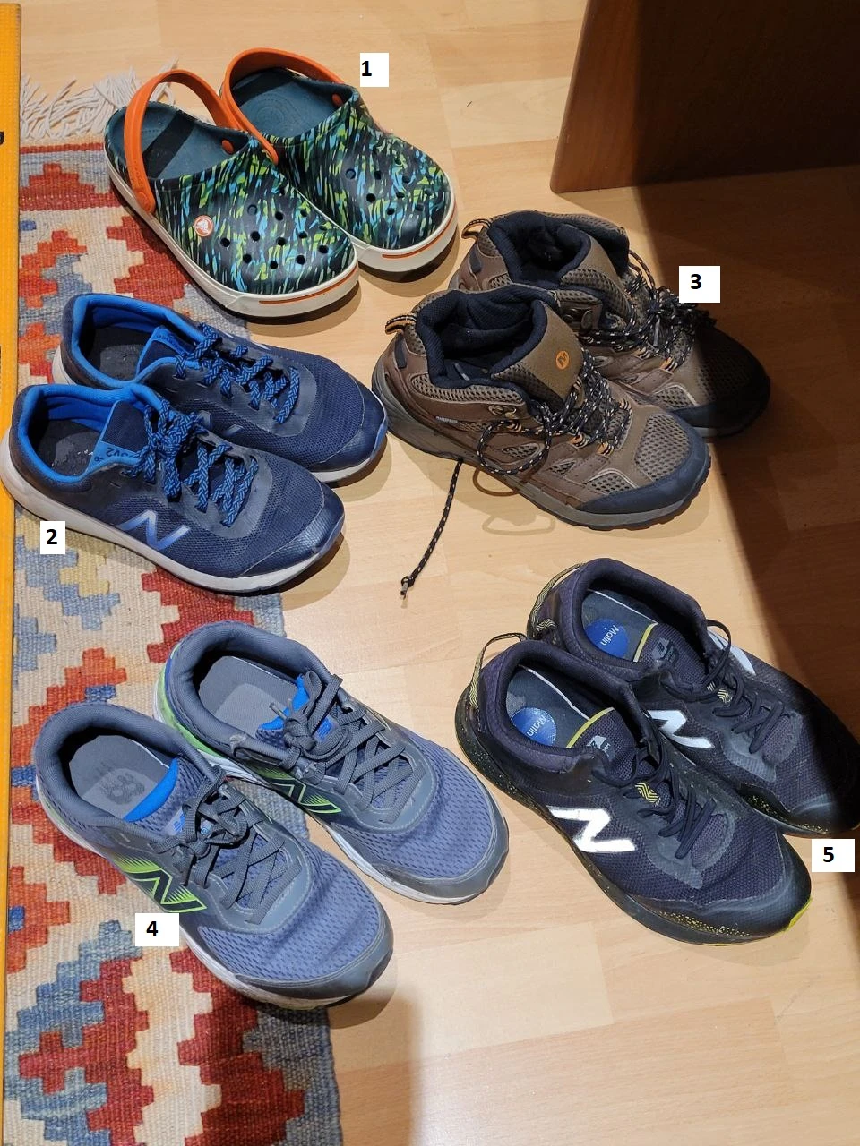 Children Shoes, wide fit, sizes as marked on the picture: thumbnail