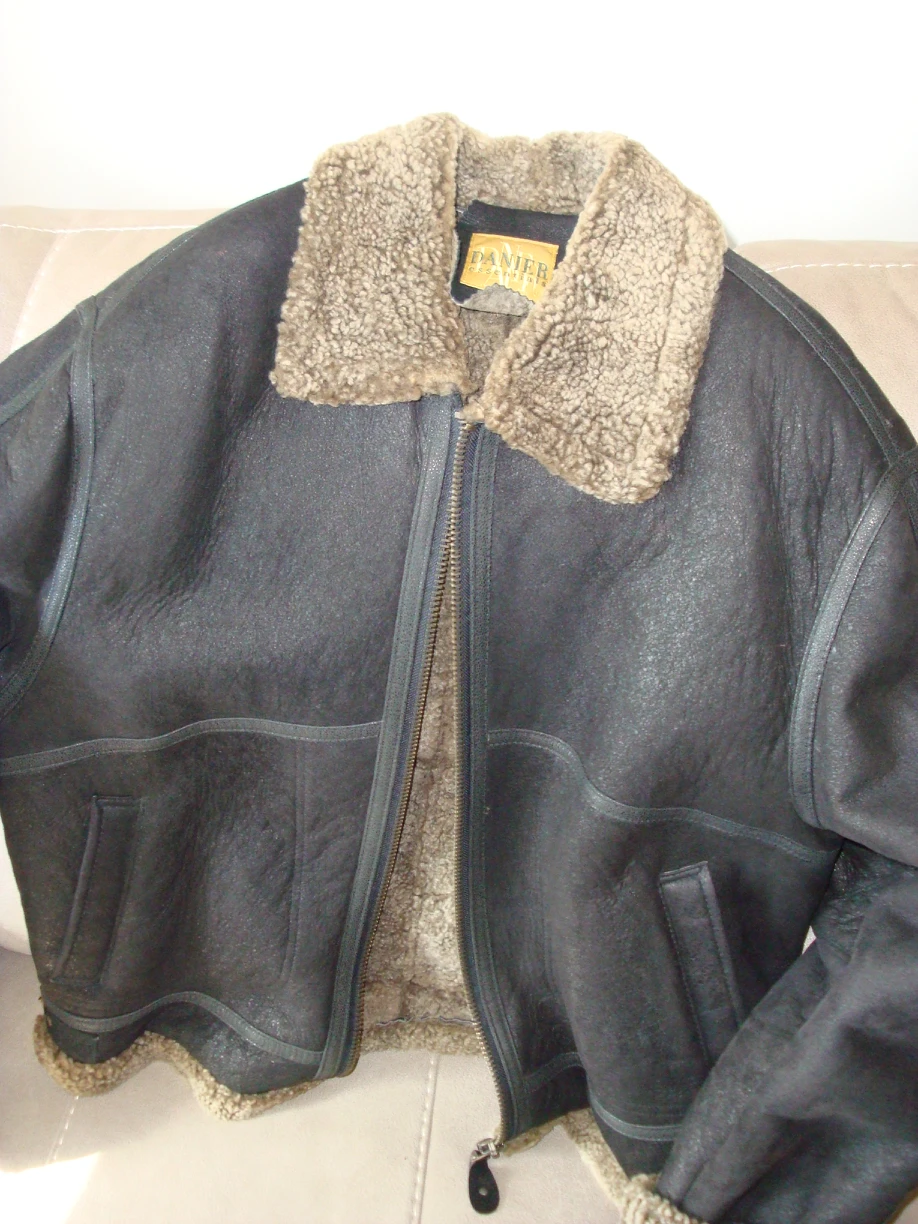 DANIER ESSENTIALS MEN BROWN JACKET %100 SHEARLING LAMB - CANADA - photo 3