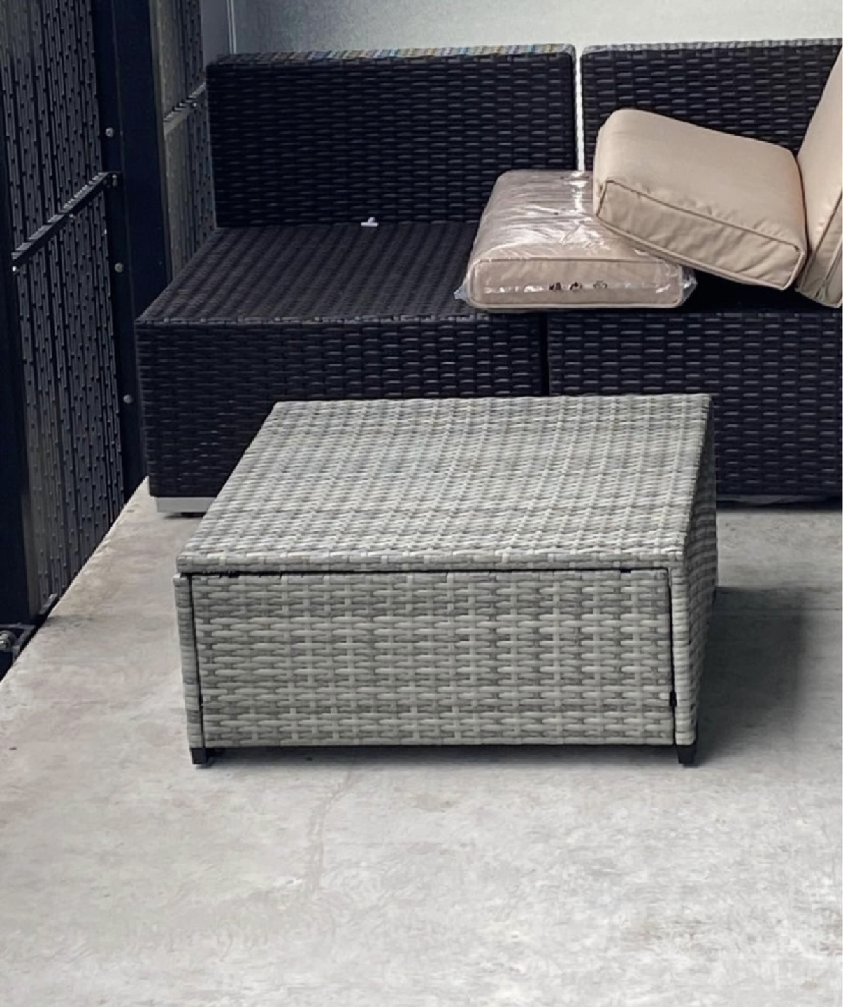 Outdoor Ottoman with cushions - photo 3