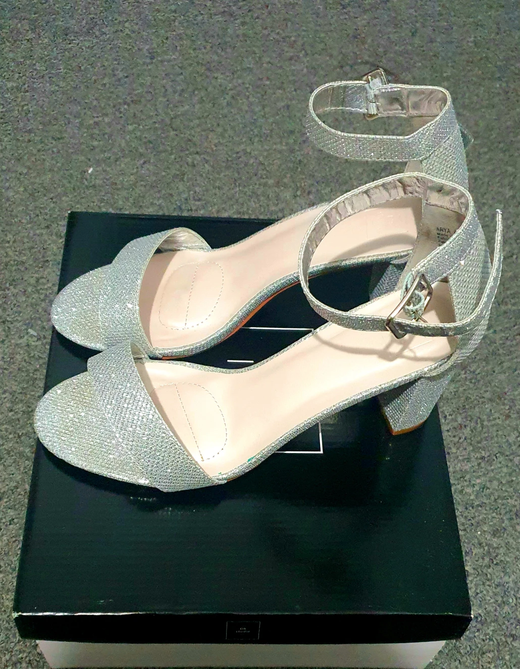 silver heels
