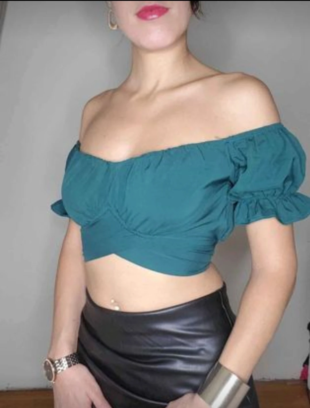 Emerald top Shein thumbnail