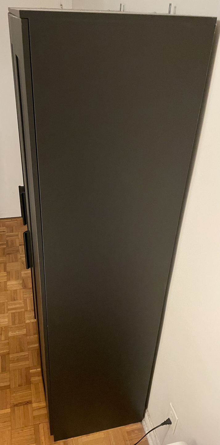 $130 - IKEA Brimnes Black Wardrobe - 3 Doors - photo 3
