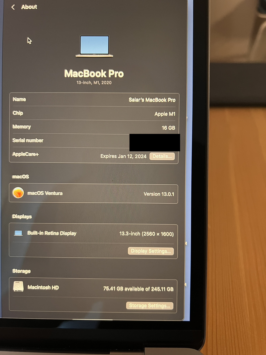 Apple M1 MacBook Pro 13” 2020 256GB 16GB - photo 4