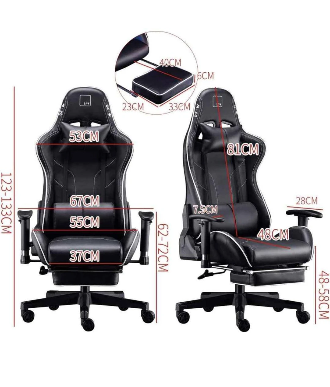 Gaming Chair Office Chair Back Computer Desk Chair Ergonomic - photo 5