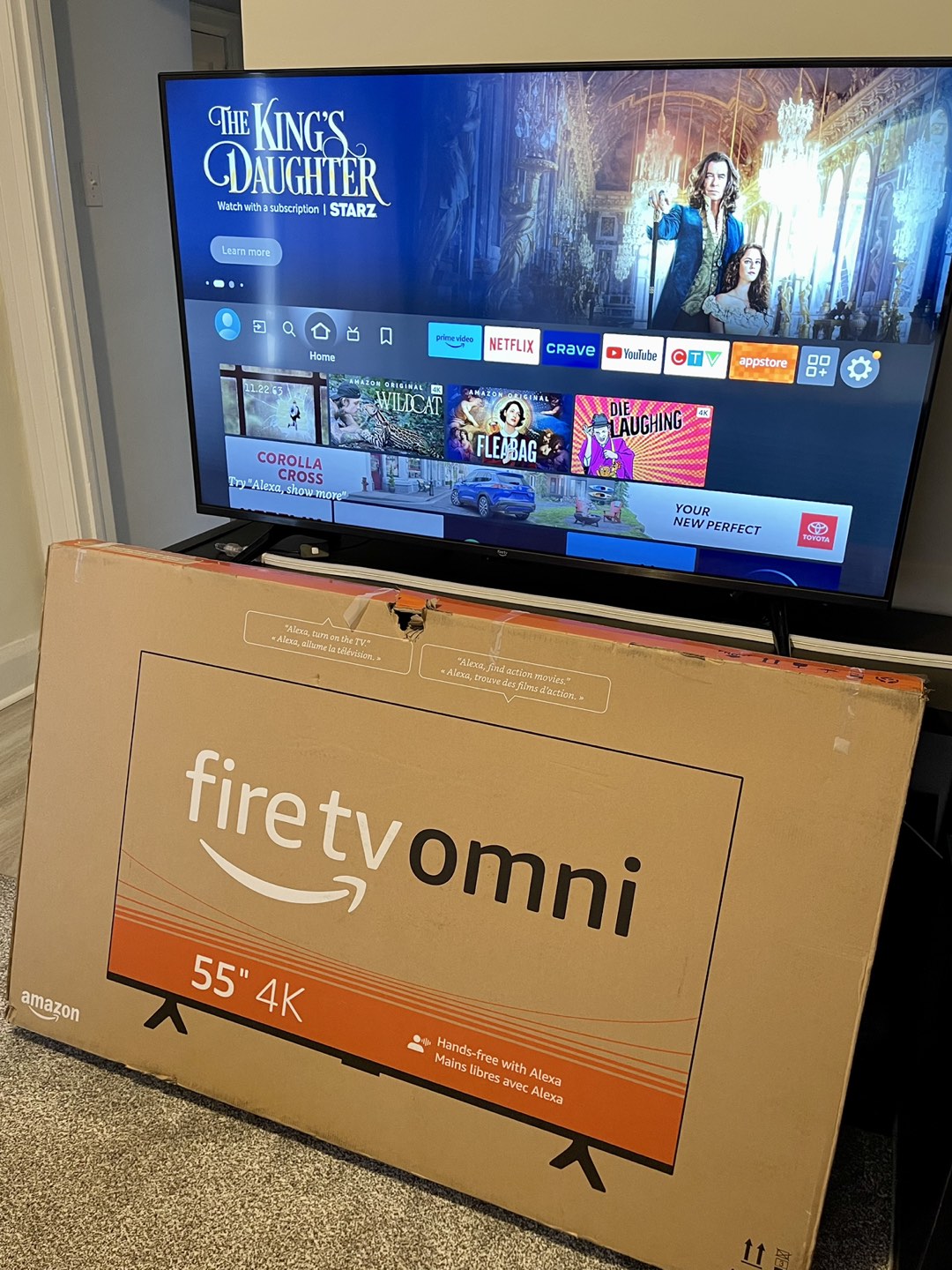 Amazon Fire TV 55" Omni Series smart
TV, hands-free with Alexa