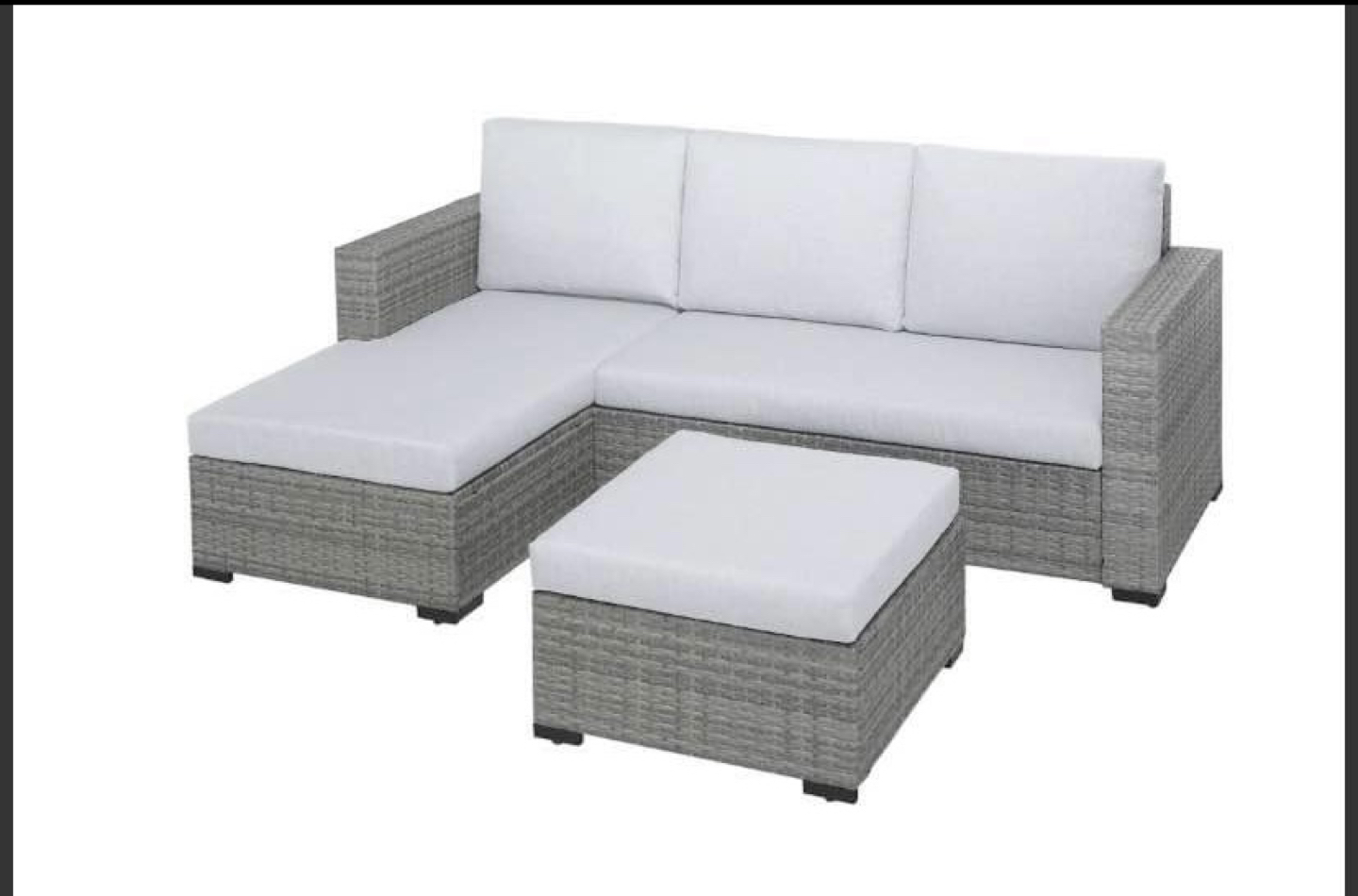 Outdoor Ottoman with cushions - photo 2