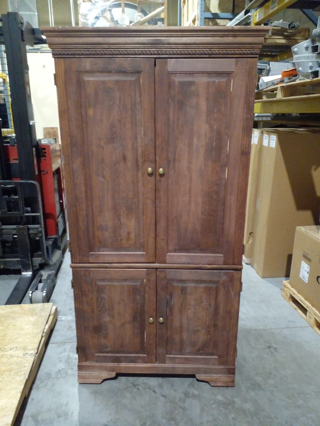 SOLID WOOD LARGE CORNER CABINET FOR CHEAP! DELIVERY AVAILABLE!