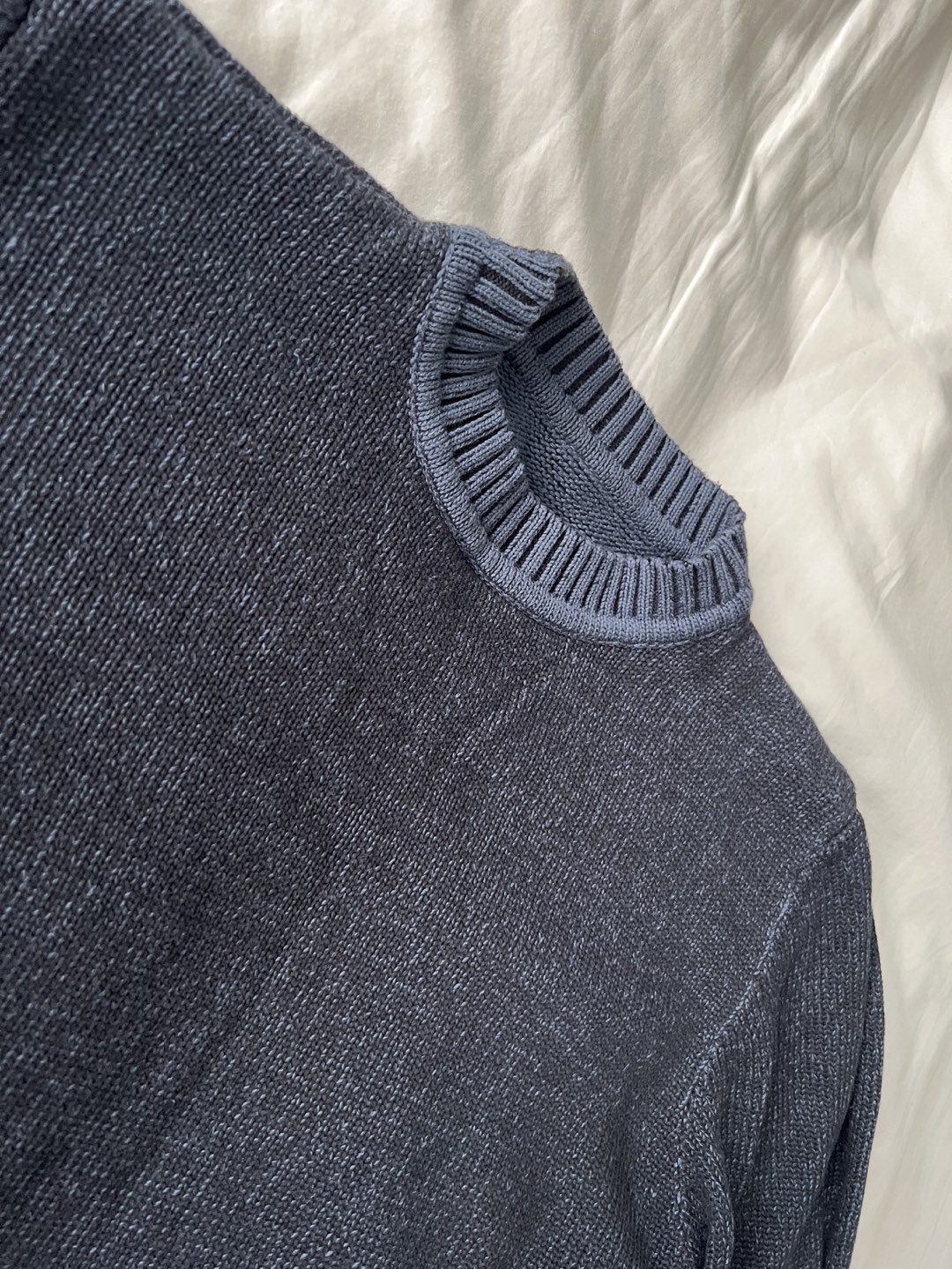 Knit Sweater - Navy / Light Blue - Mens Large image indicator(3)