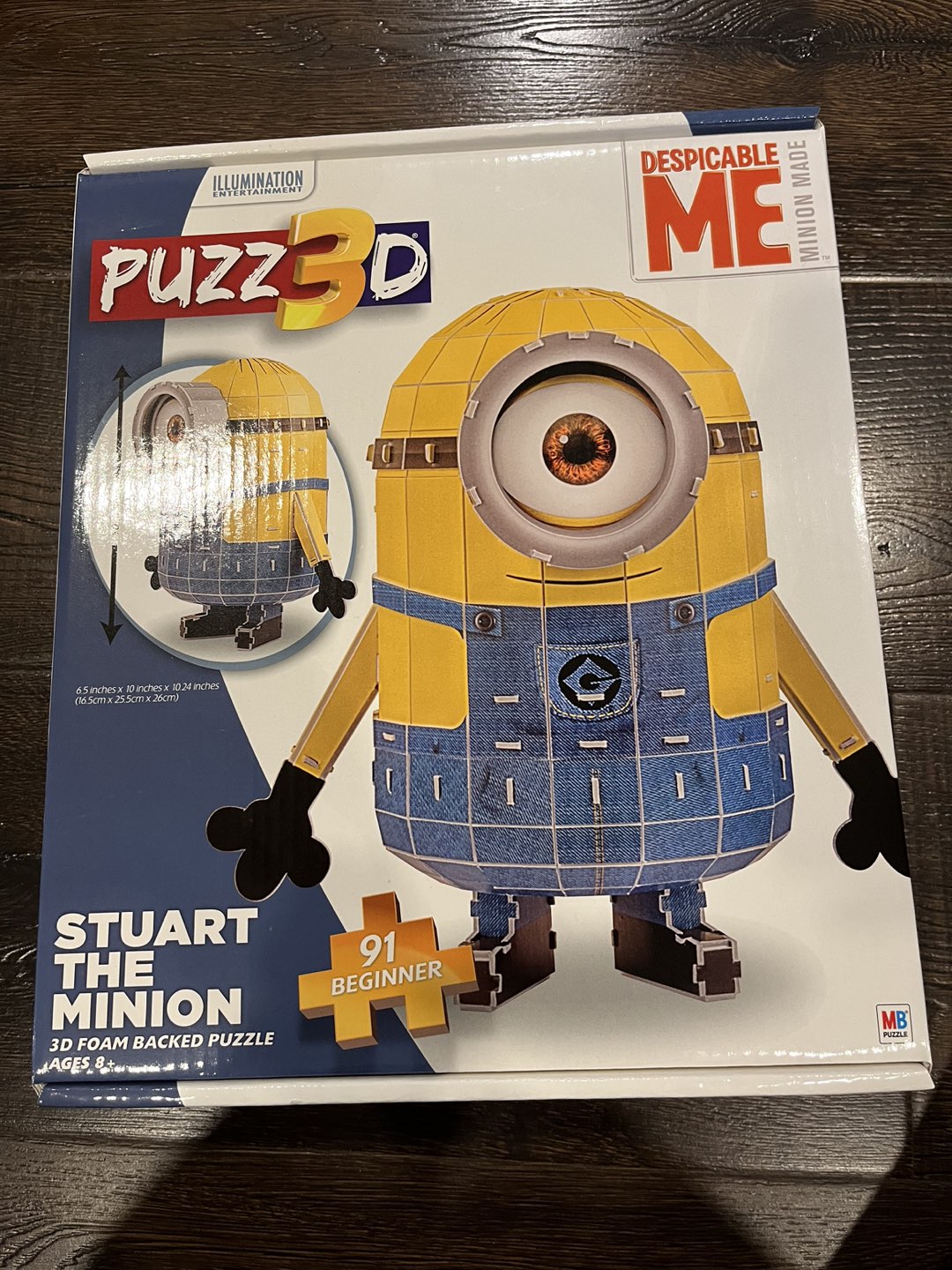 Despicable Me Stuart the Minion 3D puzzle thumbnail