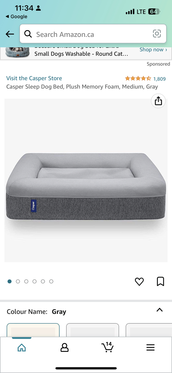 Casper Dog Bed - Medium thumbnail
