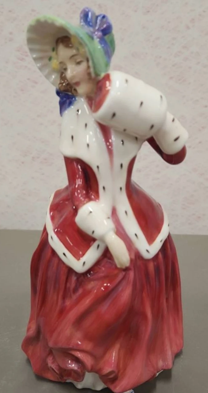 Royal Doulton Rare "Christmas Morn" Figurine,  Beautiful image indicator(2)