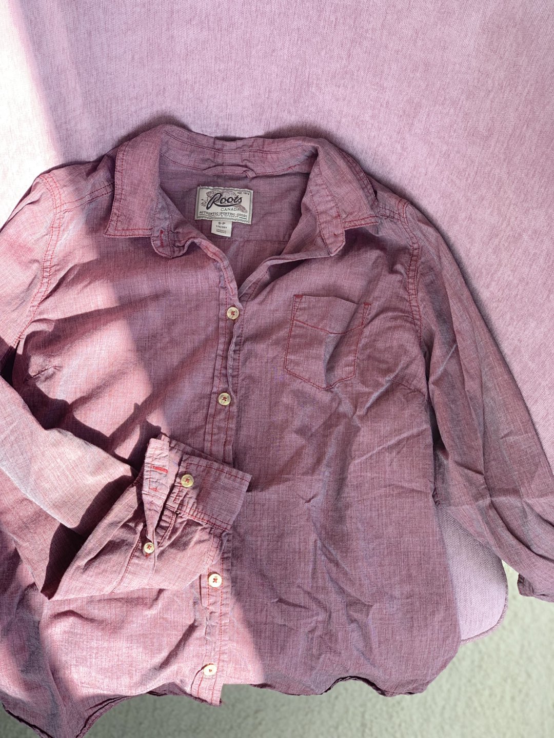 Roots iridescent button down thumbnail