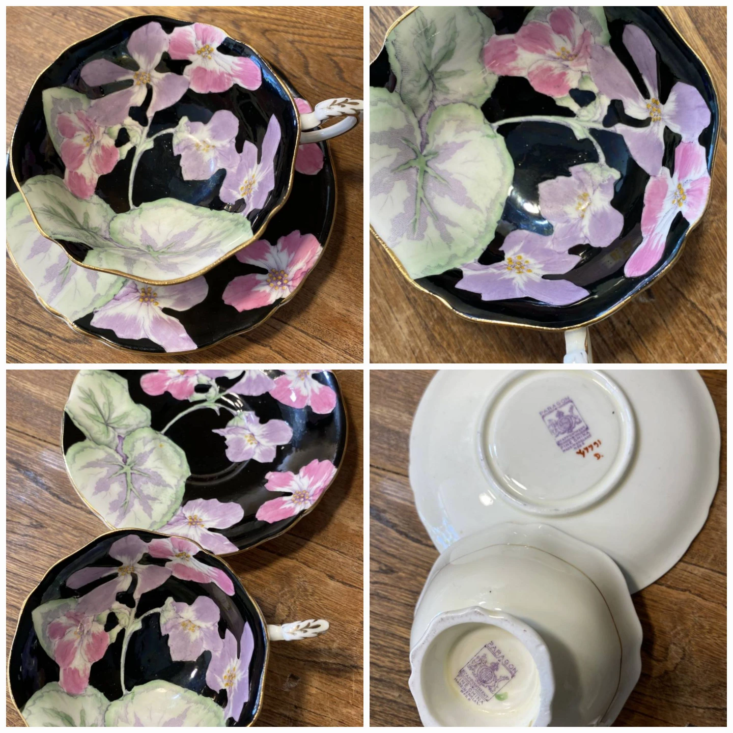3 x Sets Very Collectible Aynsley and Paragon Teacups Sets thumbnail