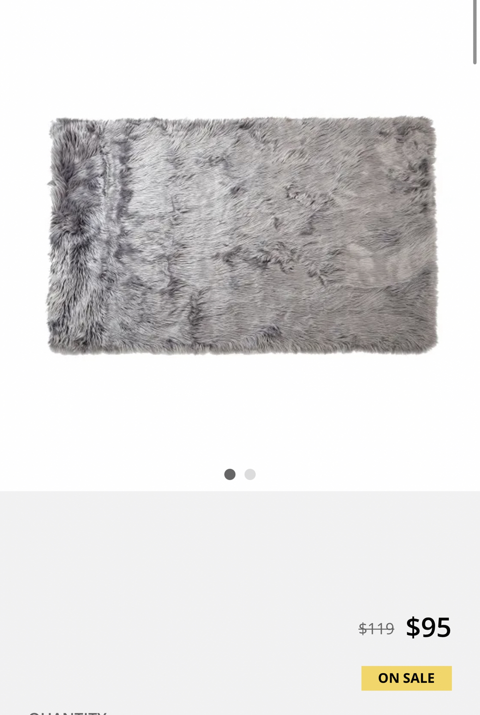 Brand New Faux Fur Rug (w/tags 🏷) - photo 3