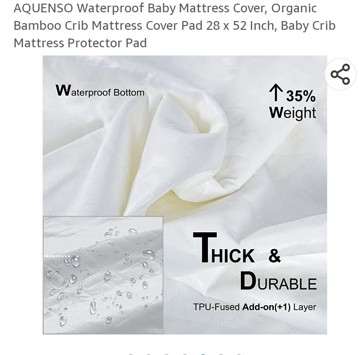 brand New Crib mattress protector (only cover) image indicator(5)