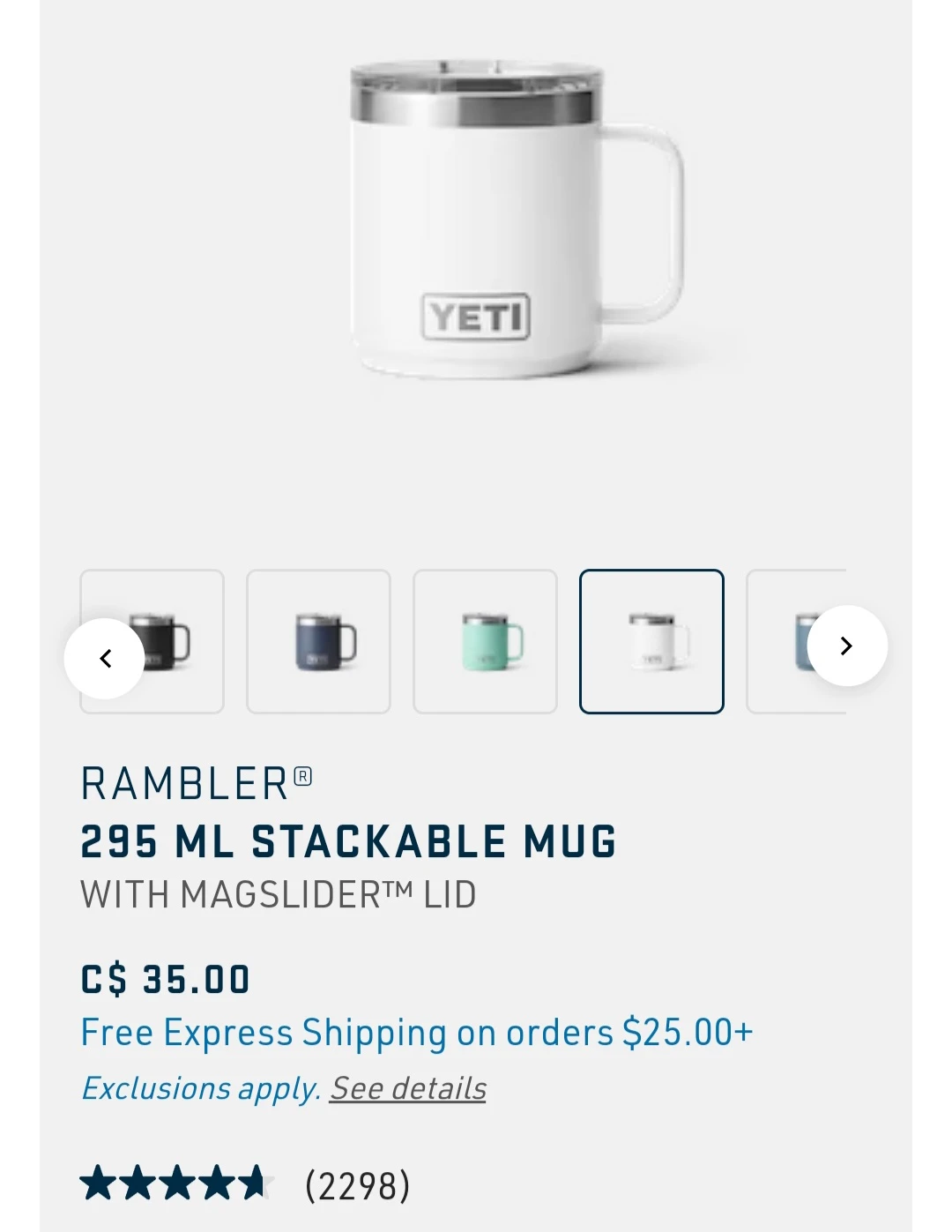 Yeti 10 oz Rambler Mug - photo 4