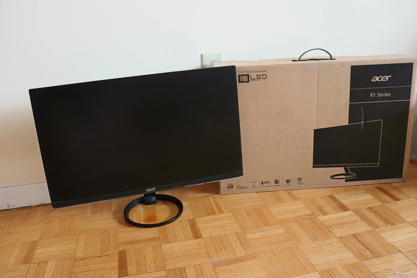 Acer 27" R271 led Monitor, Like new - photo 2