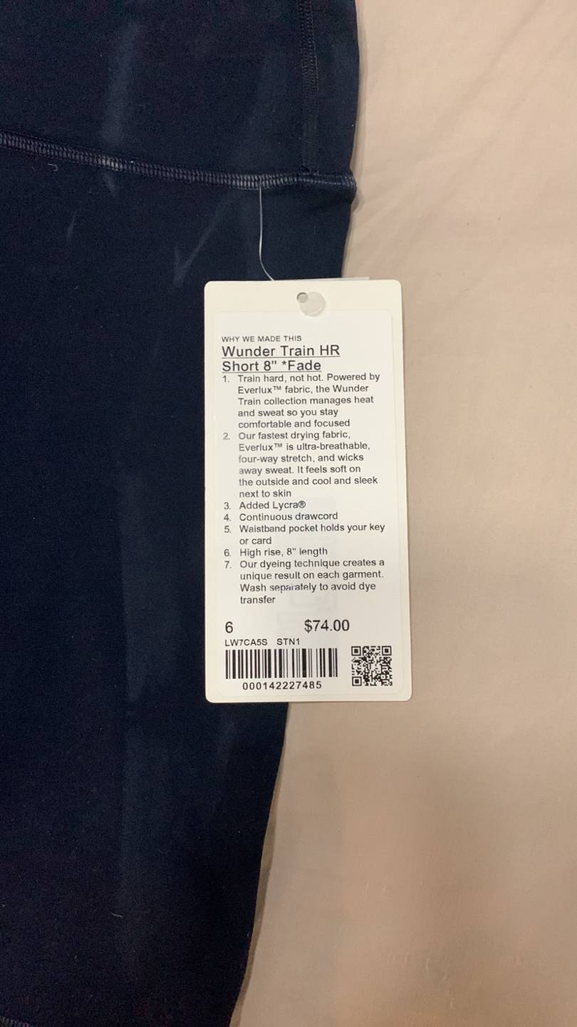Lululemon Wunder train HR short 8” image indicator(2)