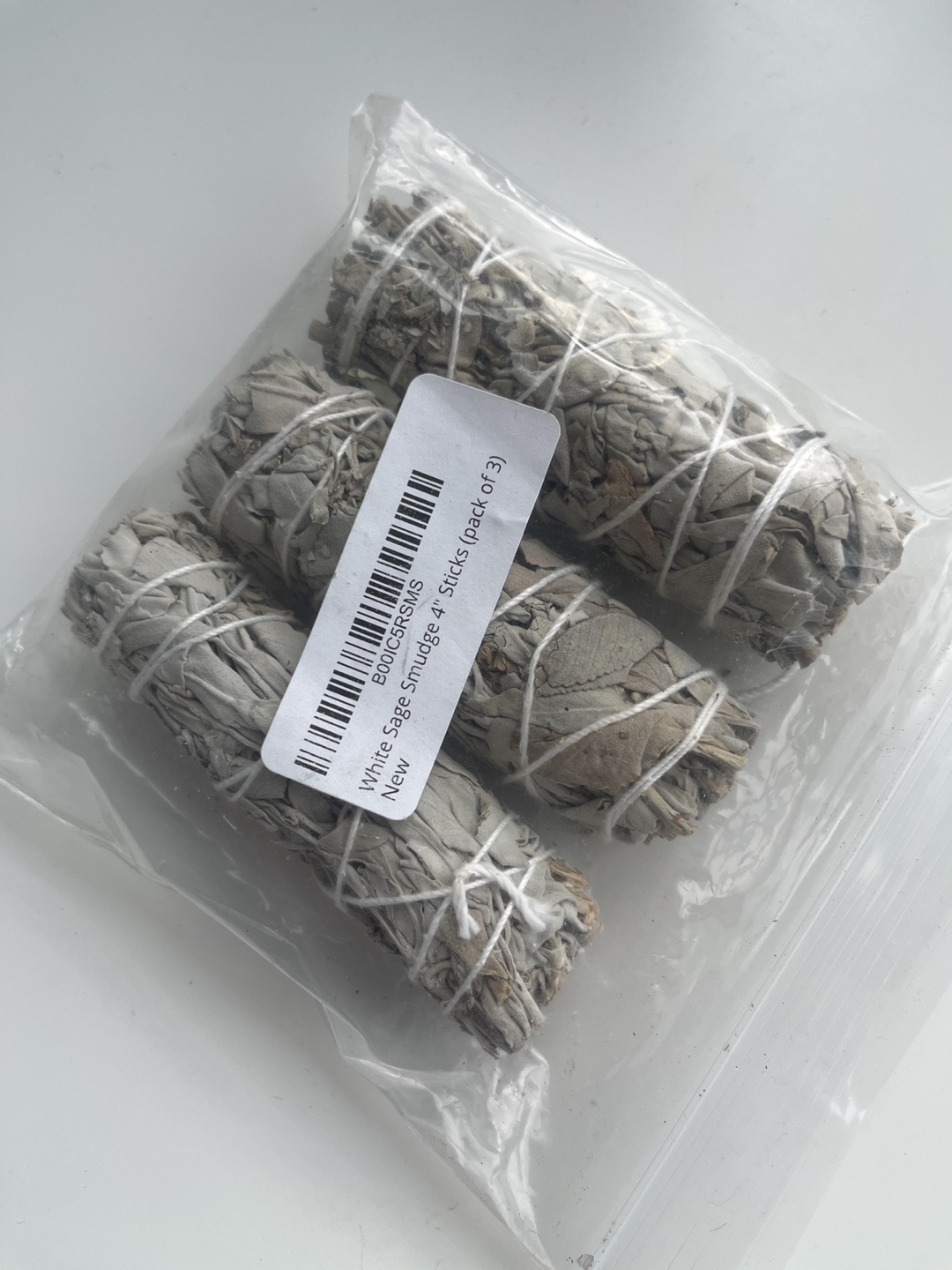 White sage smudge 4” sticks