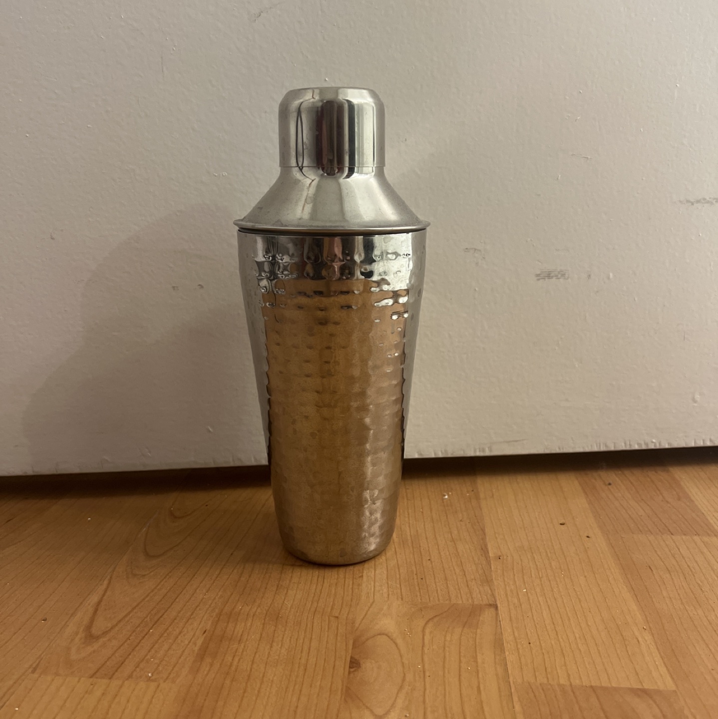 Large Cocktail shaker w/ hammered base thumbnail